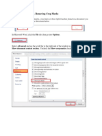 Word Remove Crop Marks PDF