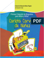 Primera Colección de Biografías para Niños y Ñinas Carlota Carvallo de Núñez