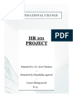 HR 101 Project: Organisational Change
