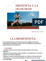 La resistencia y velocidad: factores y entrenamiento