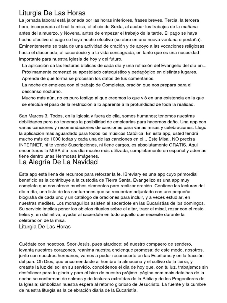 Liturgia De Las Horas pbnsq.pdf PDF Misa (liturgia) eucaristía