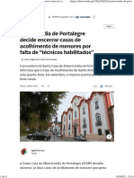 Misericórdia de Portalegre Decide Encerrar Casas de Acolhimento de Menores Por Falta de "Técnicos Habilitados" - Observador