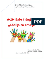 Proiect de Activitate Integrată: Emoțiile