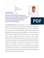Brief CV - Dr. Ashok Pathera