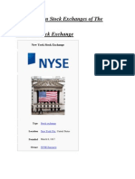 Major Foreign Stock Exchanges of The World 1