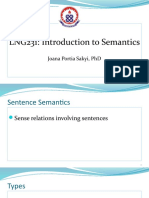 Lng231: Introduction To Semantics: Joana Portia Sakyi, PHD