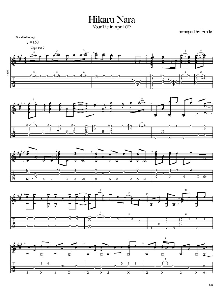 Hikaru Nara (arr. Cody Ukulele) Sheet Music | Goose house | Ukulele