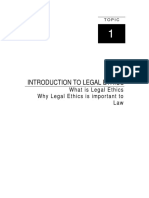 Week 1 Reading - What Is Legal Ethics.