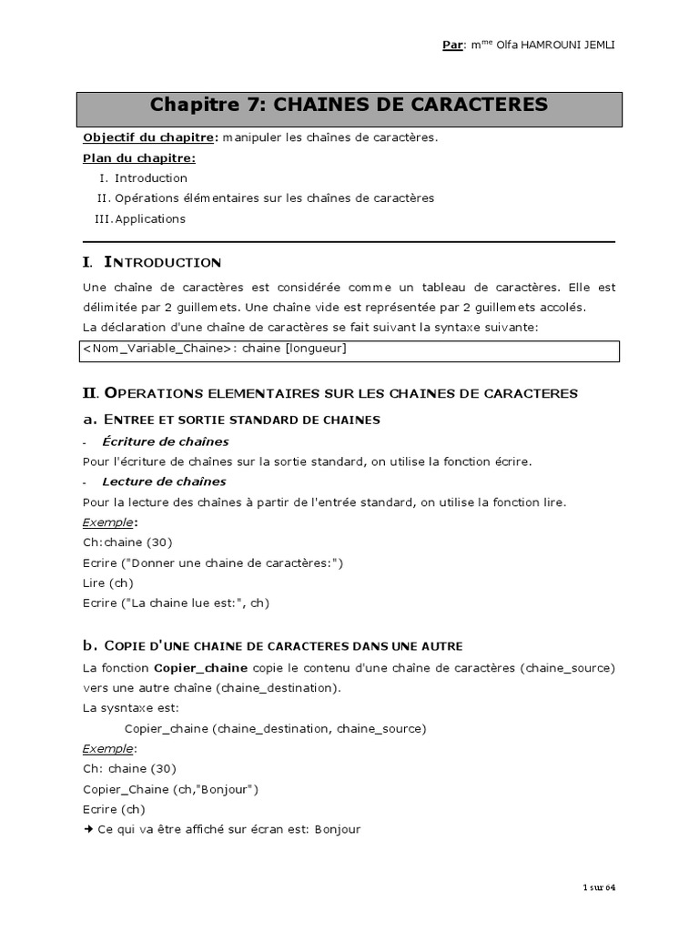 ASD2 OlfaHamrouni | PDF | Pointeur (programmation) | Variable ...