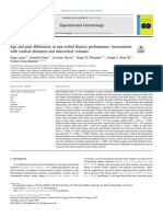 Age and Pain Differences in Non Verbal Fluency Performance - 2019 - Experimenta