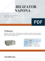 Stabilizator Napona: Radili: Ensar Palata / Adnan Cero Predmet: Elektronika