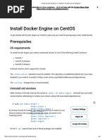 Install Docker Engine On CentOS - Docker Documentation