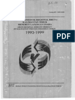 1993 - 1999 Produk Domestik Regional Bruto Provinsi Kalimantan Timur Menurut Lapangan Usaha 1993-1999