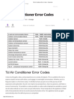 TCL Air Conditioner Error Codes