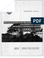 2000-2005 PDRB Kalimantan Timur Menurut Lapangan Usaha 2000-2005