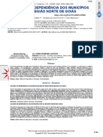 Matriz de Dependência Dos Municípios Da Região Norte de Goiás