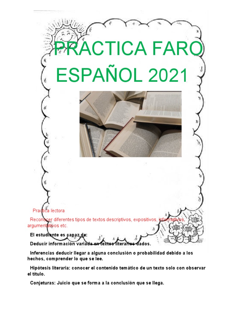 Guia Faro Español Faro 2021 Alumno | PDF