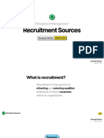 Principles of Management: Recruitment Sources