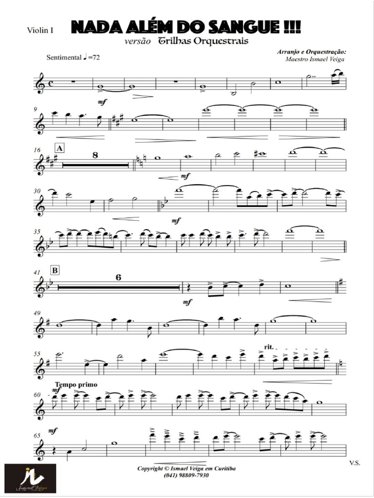 Nada Além Do Sangue Violino PDF