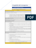 Tercera Fase de Desarrollo de Un Proyecto (Tiempo)