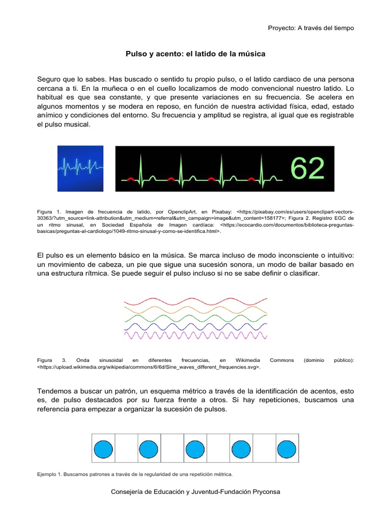 Pulso y Acento: El Latido de La Música: Proyecto: A Través Del Tiempo ...