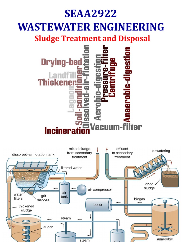 SEAA2922 Wastewater Engineering: Sludge Treatment and Disposal | PDF ...