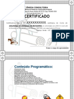 Certificado Operador de Motoserra