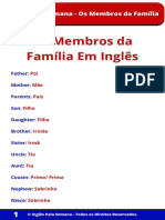 Os Membros Da Família em Inglês