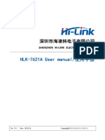 HLK-7621A User manual/使用手册: Shenzhen Hi-Link Electronic Co.,Ltd