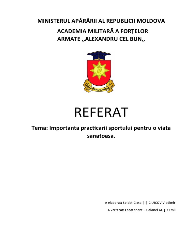 EDFizica Importanta Sportului (CIUICOV) | PDF