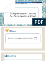 04finding The Slope of A Line Given Two Points, Equation and Graph