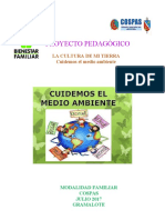 Proyecto Pedagógico: La Cultura de Mi Tierra Cuidemos El Medio Ambiente