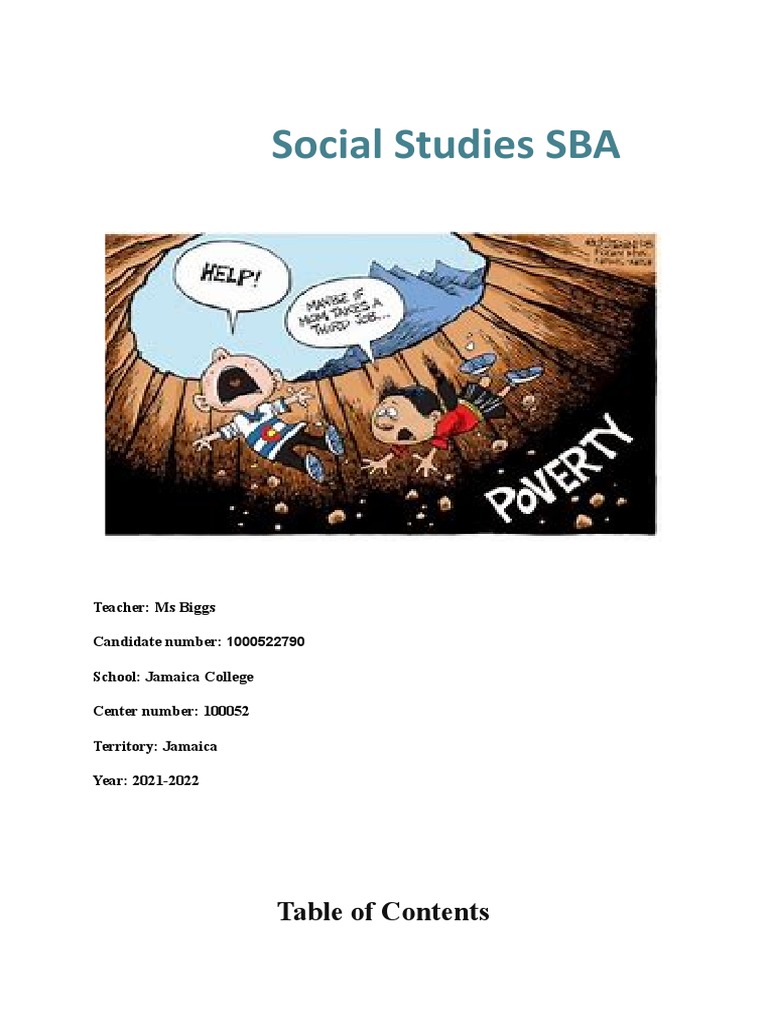 Reon SBA | PDF | Poverty | Poverty & Homelessness