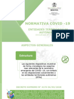 Normativa Covid - 19: Entidades Territoriales Autónomas