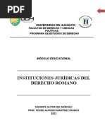 Instituciones Jurídicas Del Derecho Romano