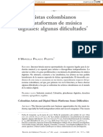 Los Artistas Colombianos y Las Plataformas de Música Digitales: Algunas Dificultades