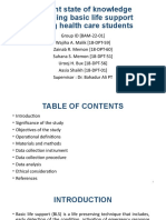 Current State of Knowledge Regarding Basic Life Support (Synopsis PPT) NEW