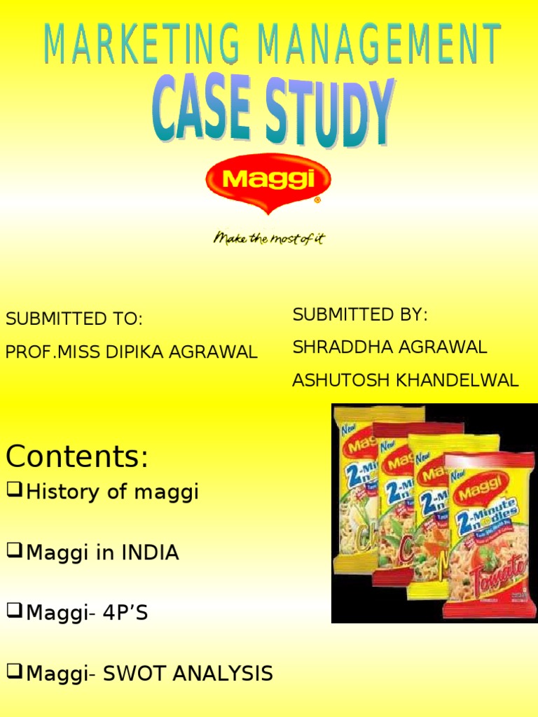 Case Study Maggie | Soup | Foods