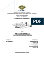 Fin o Extinción de Los Contratos Administrativos