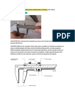 Finestec: Instrumentos de Verificación Y Control Prof. Climan 1. Calibre Quincuagesimal