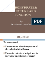 Structure and Function of Carbohydrates