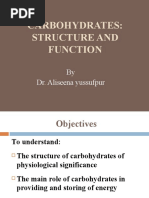 Structure and Function of Carbohydrates