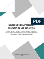 Niveles de Comprensión Lectora de Los Docentes