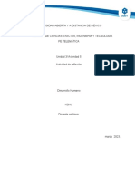 Ejemplo. Evidencia de Aprendizaje. Actividad de Reflexión.