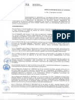 Bolivia: Resolucion Ministerial W