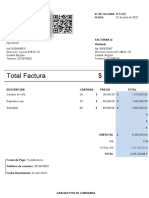 Total Factura $ 7,455,350.00: Facturar A: Varitenis