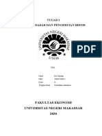 Tugas 1 Konsep Dasar Dan Pengertian Bisnis: Fakultas Ekonomi Universitas Negeri Makassar 2020