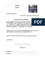 Constancia de Trabajo: Agua Pura El Almendro