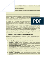 Teorías Sobre Motivación en El Trabajo