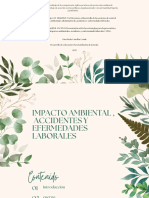 Presentación Sobre Las Estrategias para La Prevención y Control de Los Impactos Ambientales, Accidentes y Enfermedades Laborales (ATEL) .